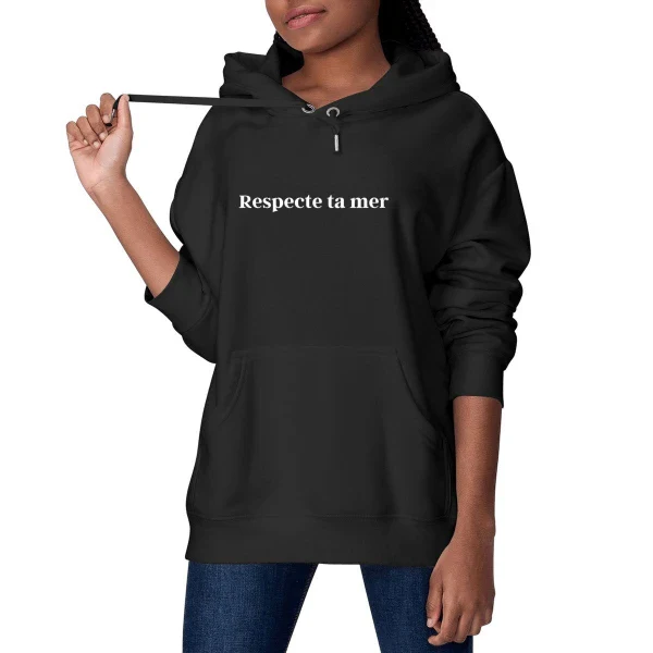 Hoody unisexe en coton bio - Respecte ta mer - Image 3