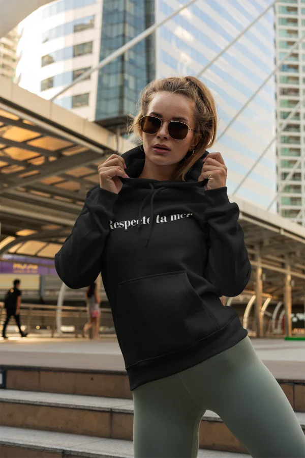 Hoody unisexe en coton bio - Respecte ta mer - Image 7