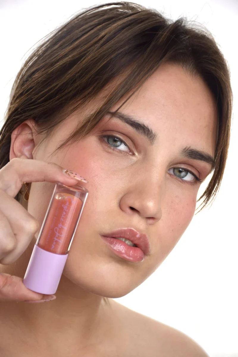 Huile à lèvres soin certifiée bio et vegan - Teinte Abricot - Image 3