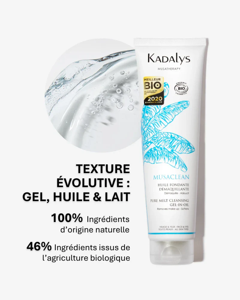 Huile Fondante Démaquillante Bio à la Banane Jaune 150ml - MUSACLEAN - Image 13