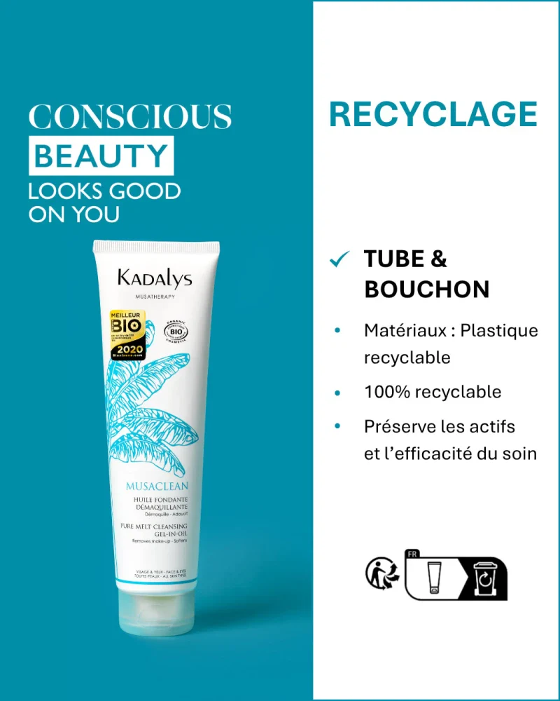 Huile Fondante Démaquillante Bio à la Banane Jaune 150ml - MUSACLEAN - Image 16
