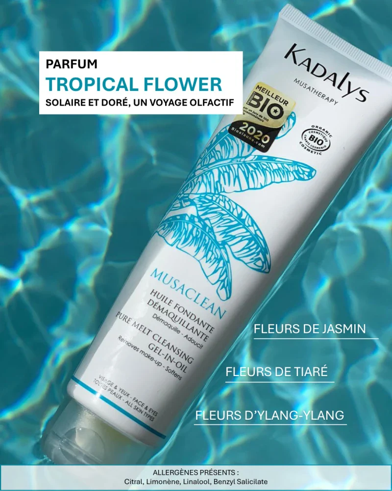 Huile Fondante Démaquillante Bio à la Banane Jaune 150ml - MUSACLEAN - Image 17