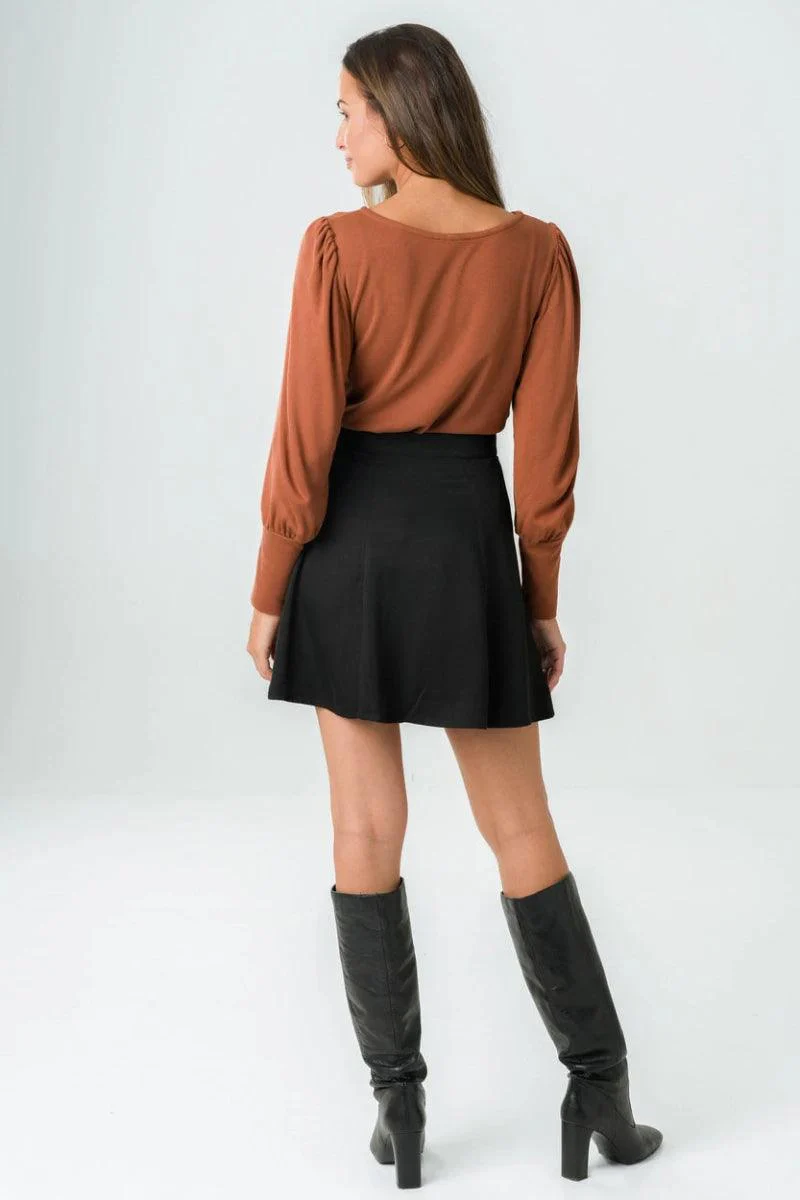 Jupe taille haute noire - Parrotia - Image 5