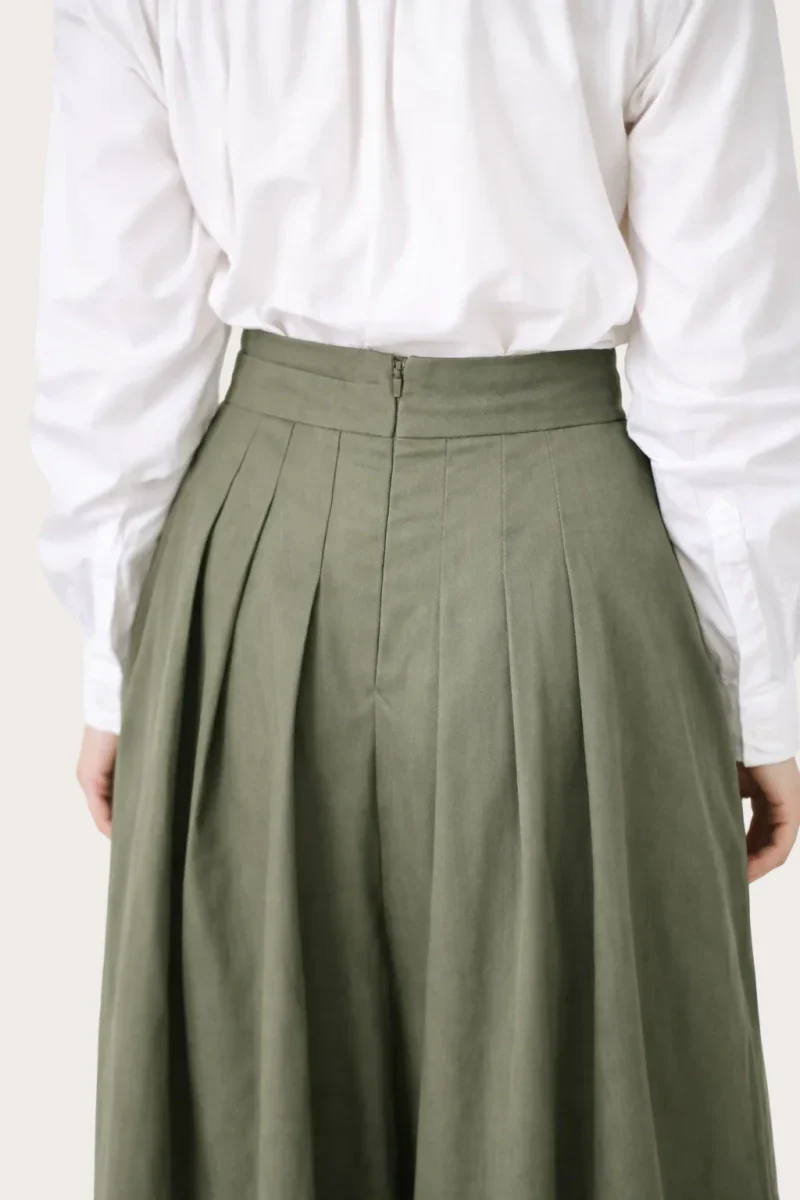 Jupe-Culotte en coton upcyclé - Zen - Image 5
