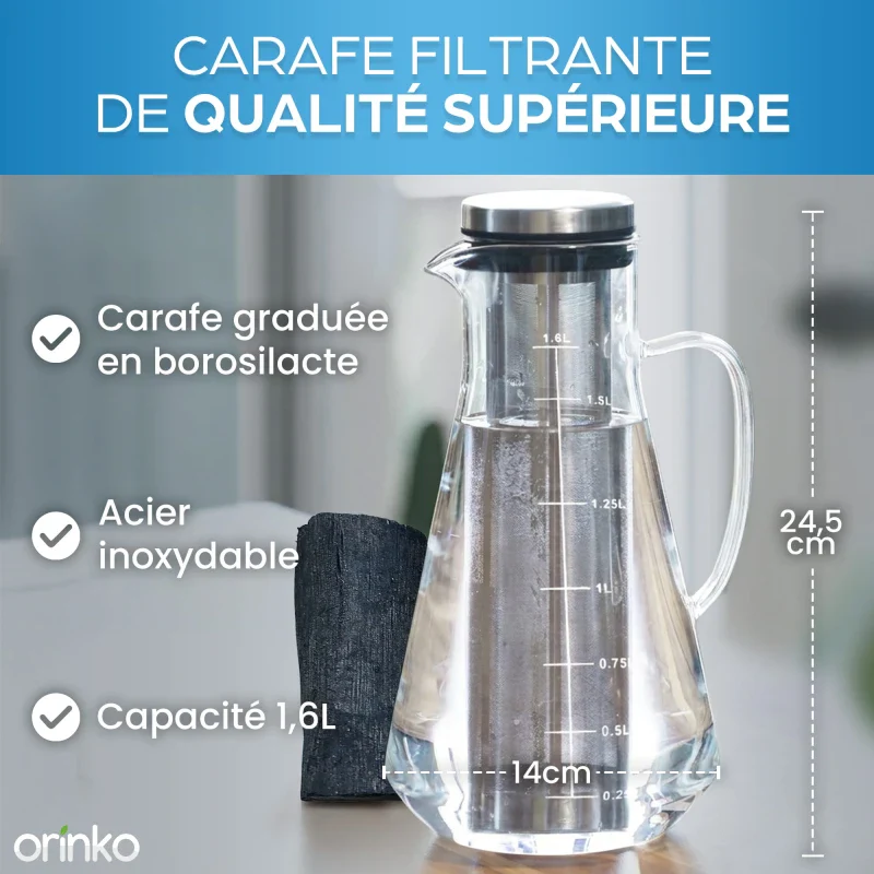 Kit de Purification d'Eau : Carafe + Binchotan - Image 10