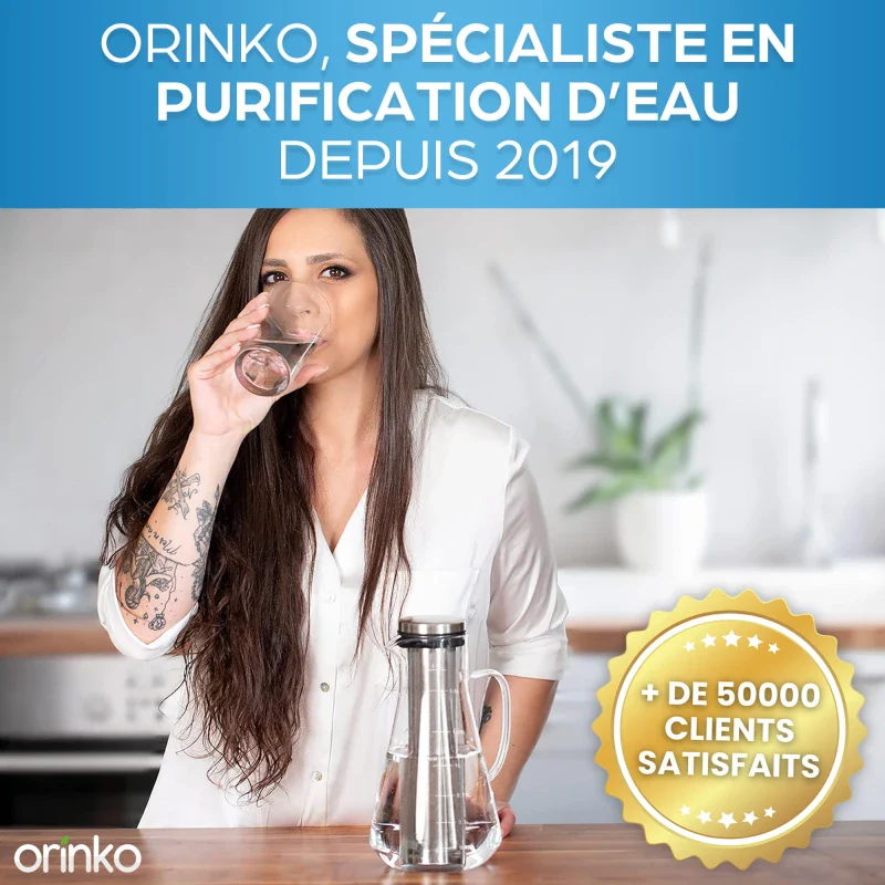 Kit de Purification d'Eau complet avec Carafe + Binchotan + Perles de Céramique - Image 11