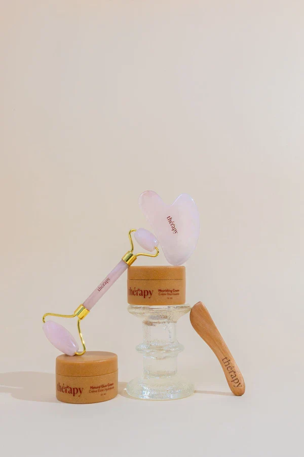 Kit Roller et Gua Sha - Quartz Rose - Image 4