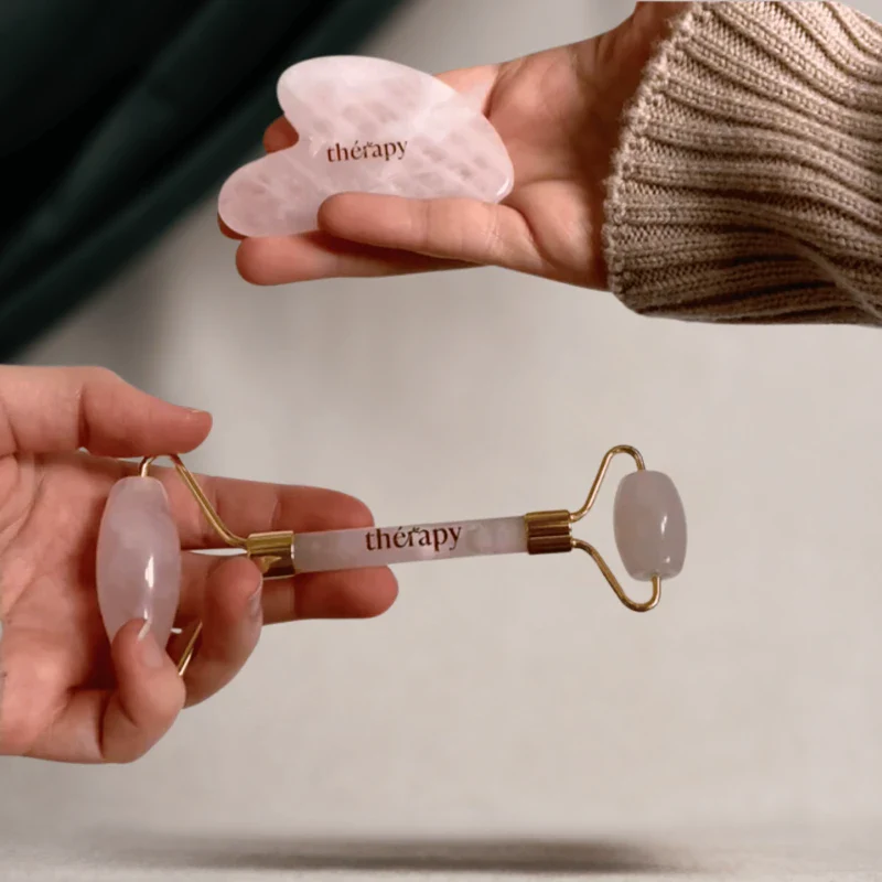 Kit Roller et Gua Sha - Quartz Rose - Image 5