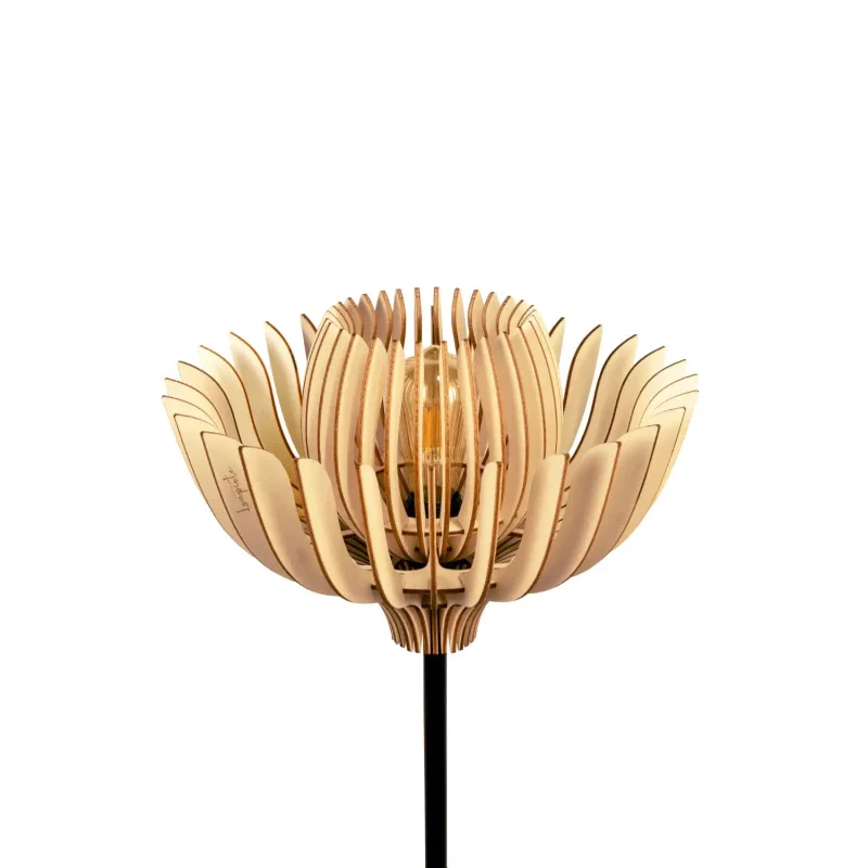 Lampadaire avec abat-jour floral - Tullia - Image 5