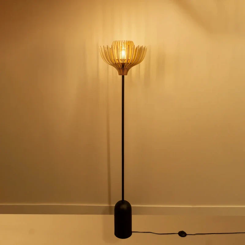 Lampadaire avec abat-jour floral - Tullia - Image 9