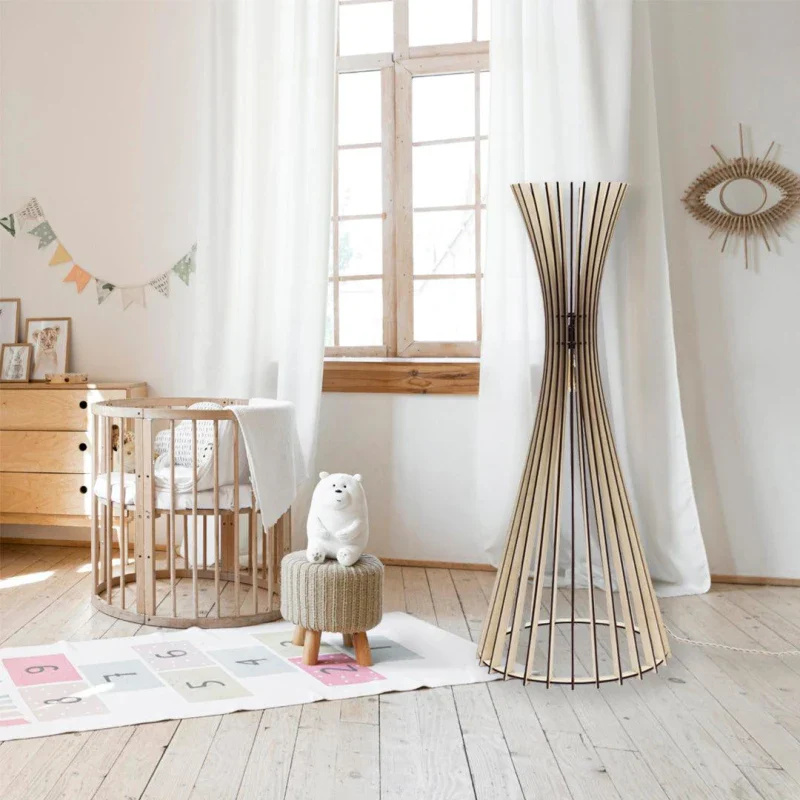 Lampadaire en bois design trépied - Tipi - Image 10