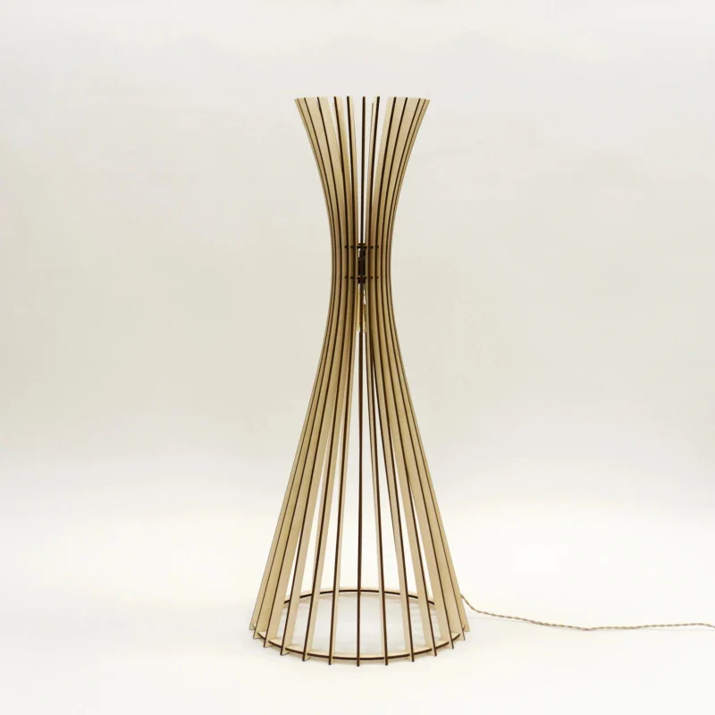 Lampadaire en bois design trépied - Tipi - Image 11