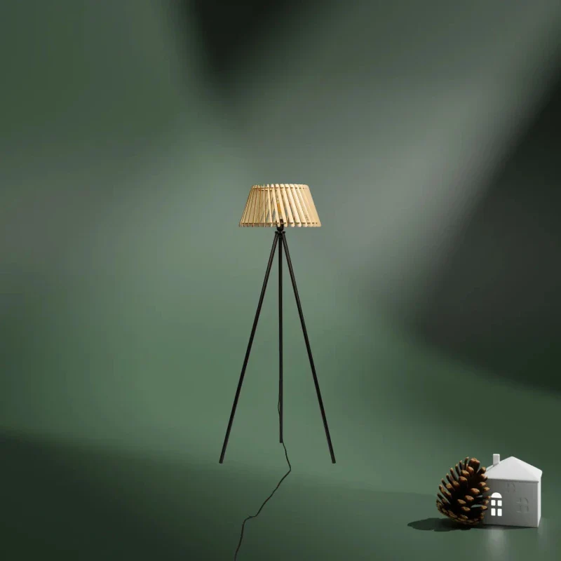 Lampadaire Fait Main en Bois et Métal - Alizée - Image 12