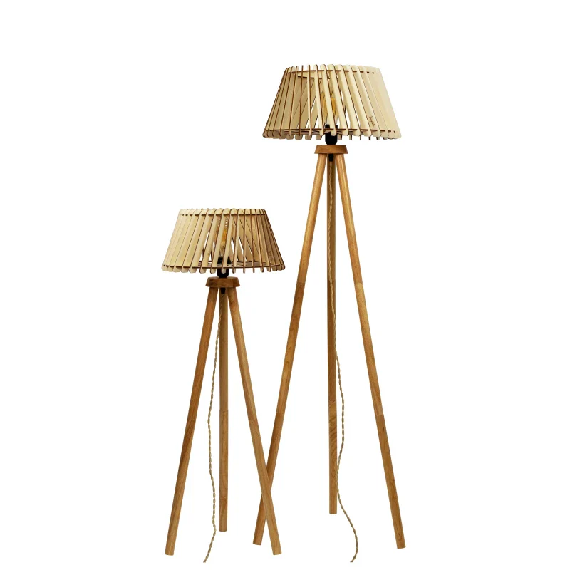 Lampadaire Fait Main en Bois et Métal - Alizée - Image 7