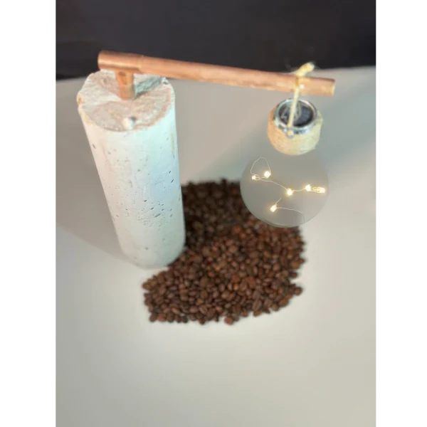Lampe minimaliste en béton recyclé - Rébé - Image 8