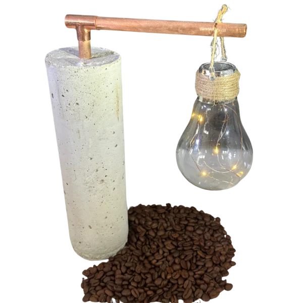 Lampe minimaliste en béton recyclé - Rébé - Image 9