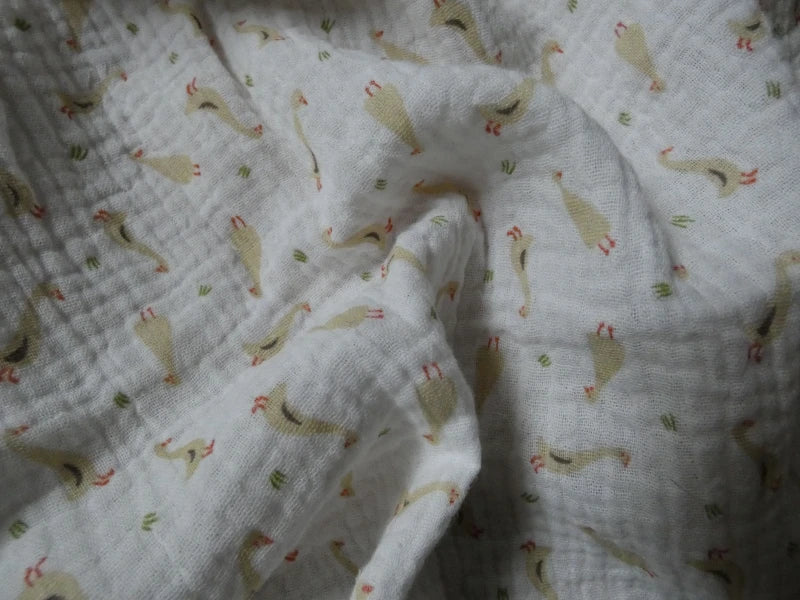 Lange bébé en coton bio – Imprimé Oies - Image 3