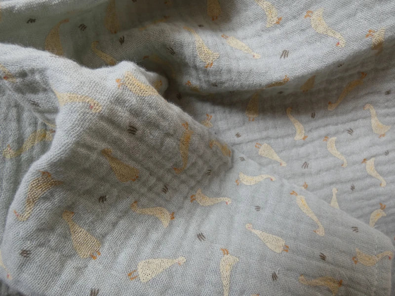 Lange bébé en coton bio – Imprimé Oies - Image 6