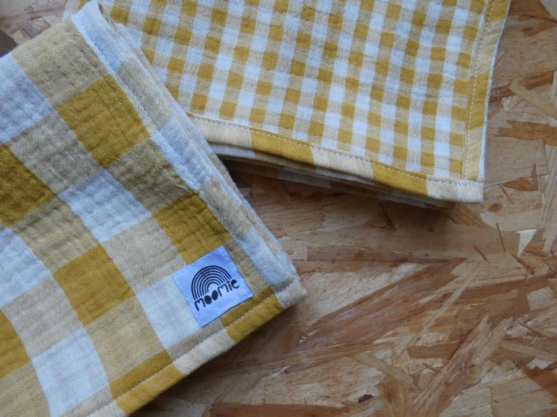 Lange Réversible en Coton Oeko-Tex - Carreaux et Vichy - Image 2