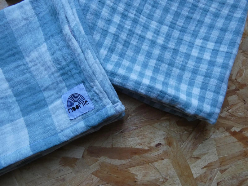 Lange Réversible en Coton Oeko-Tex - Carreaux et Vichy - Image 6