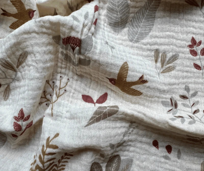 Lange en coton imprimé feuilles - Alban - Image 4