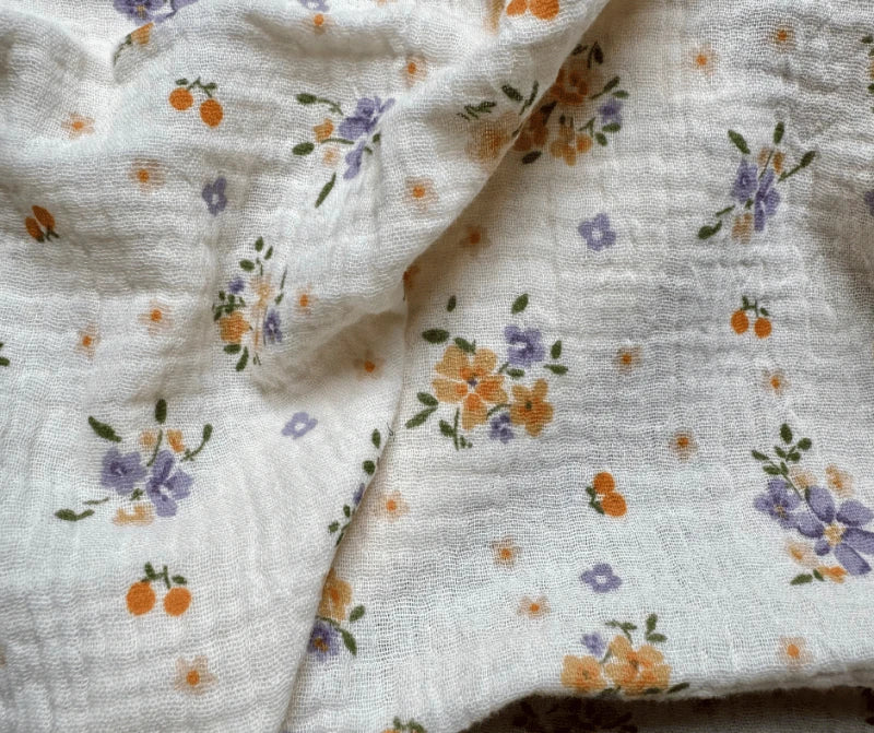Lange en coton imprimé fleurs - Louise - Image 3