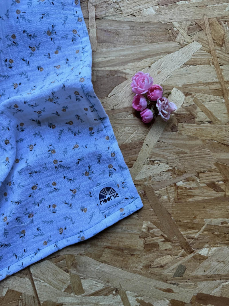 Lange en coton Oeko-Tex - Imprimé fleurs - Fabriqué en France - Image 4