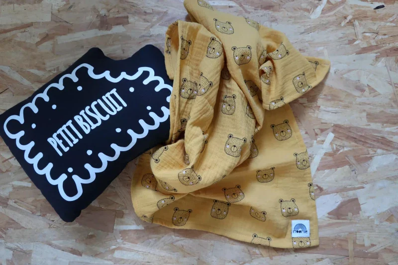 Lange Imprimé Ours en Coton Certifié GOTS - Image 5