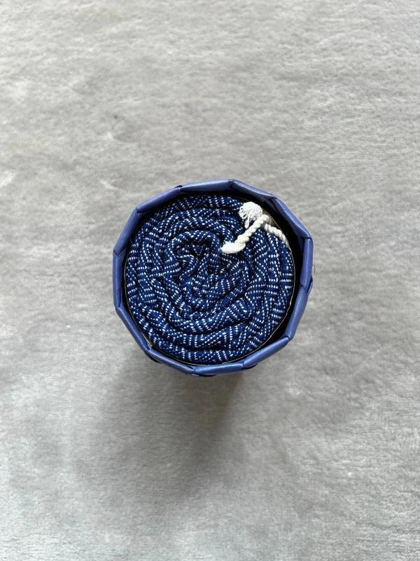 Echarpe bleu roi pour homme - Le krama chaud - Image 5