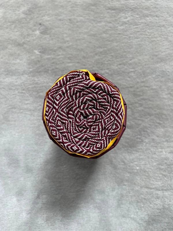 Écharpe bordeaux pour homme en coton - Krama chaud - Image 4