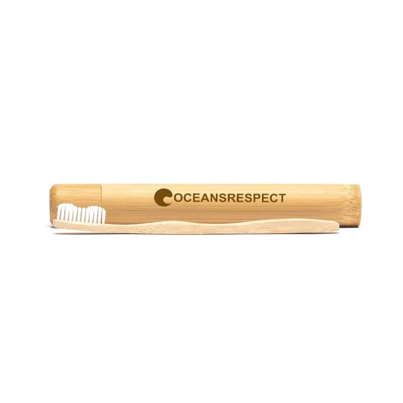 Brosse à dents en bambou 100% naturel avec étui éco-responsable - Image 4