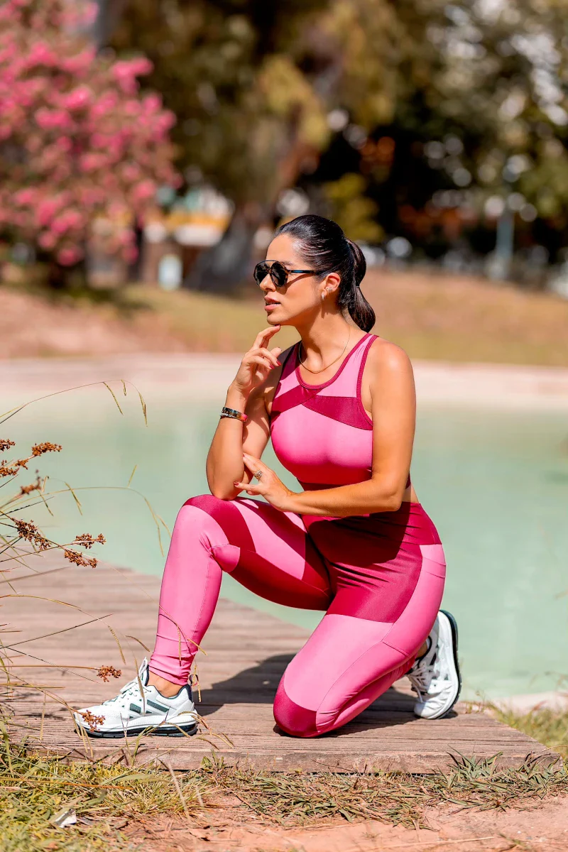 Legging de sport éthique Magenta - Image 3