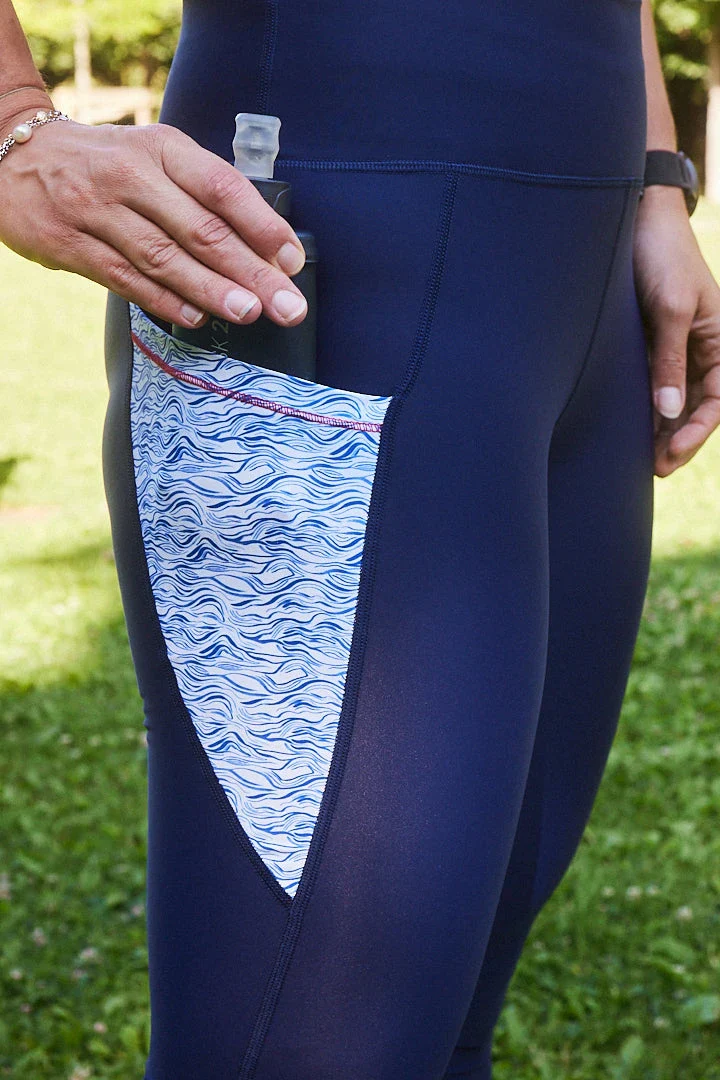 Legging de sport femme ecoresponsable "Nouvelle Vague" - Image 4
