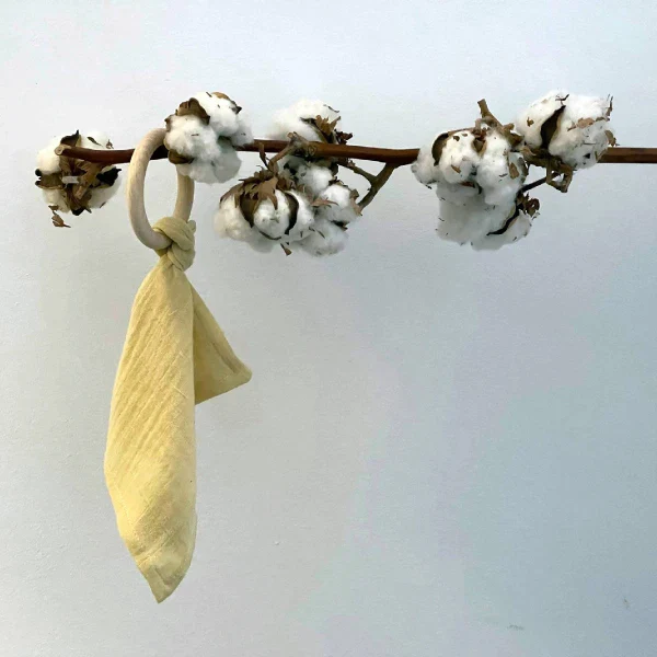 Doudou en coton bio & Anneau de dentition en bois | 5 coloris - Image 6