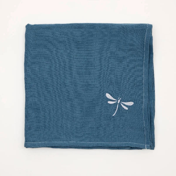 Lange bébé en coton bio GOTS et son pochon | 5 coloris - Image 10