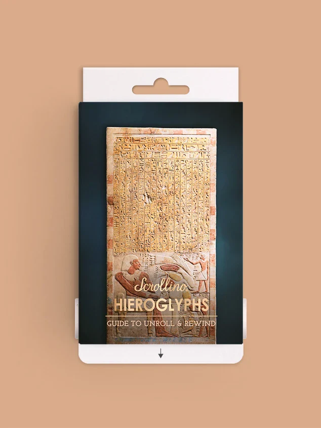 Livre à dérouler - "Hieroglyphs" - Image 4