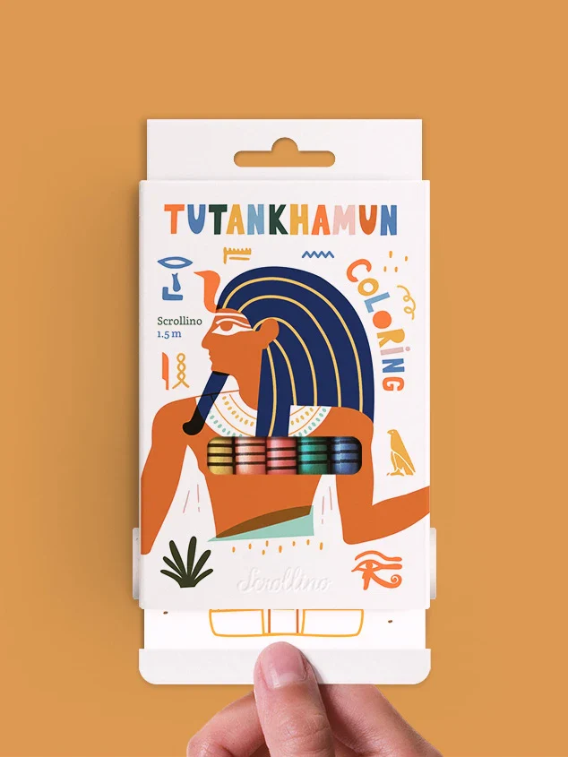 Livre à dérouler - "Tutankhamun Coloring" - Image 4