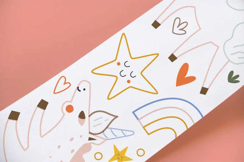 Livre à dérouler - "Unicorns Coloring" - Image 2