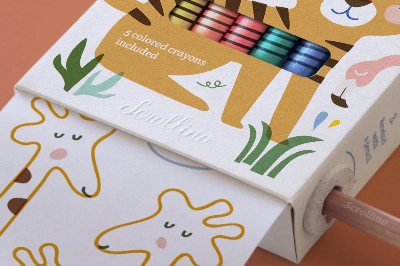 Livre de coloriage à dérouler - "ZOO Coloring" - Image 2