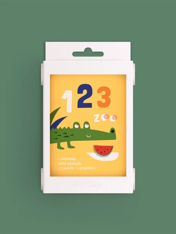 Livre objet à dérouler 100% compostable - Scrollino 123 ZOO