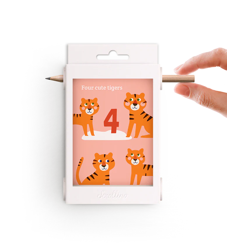 Livre objet à dérouler 100% compostable - Scrollino 123 ZOO - Image 8