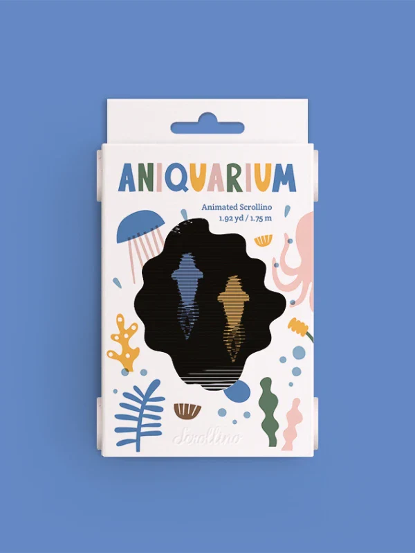 Livre objet à dérouler 100% compostable - Scrollino Aniquarium en couleurs - Image 4
