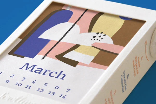 Livre objet à dérouler 100% compostable - Scrollino Calendrier perpétuel - Image 4