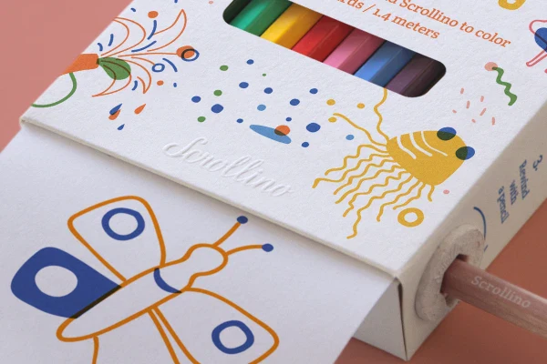 Livre objet à dérouler 100% compostable - Scrollino Coloriage - Image 5
