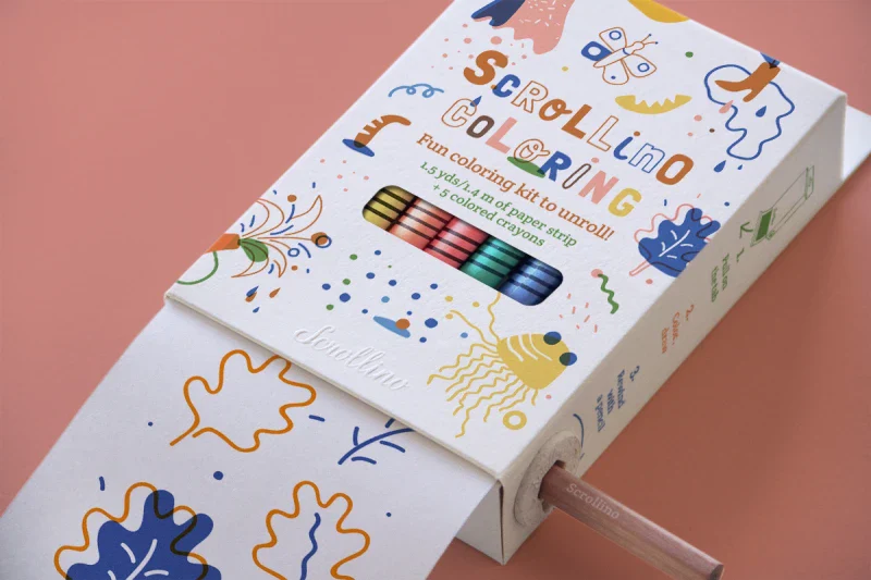 Livre objet à dérouler 100% compostable - Scrollino Coloriage - Image 9