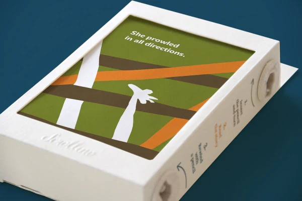 Livre objet à dérouler 100% compostable - Scrollino Conte pour Oreiller / Ask the Stars - Image 4