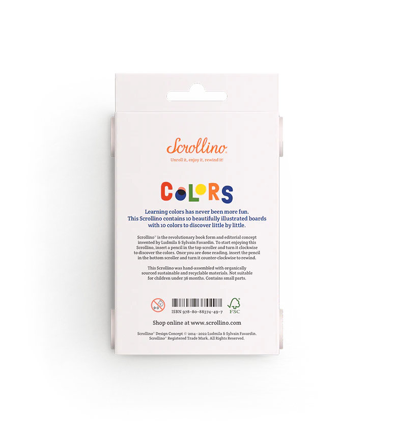 Livre objet à dérouler 100% compostable - Scrollino Couleurs - Image 2