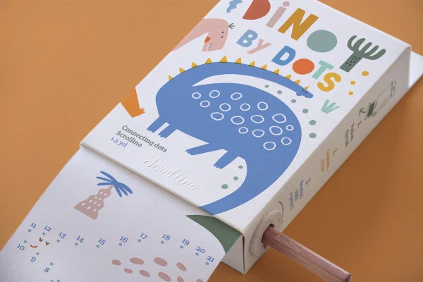 Livre objet à dérouler 100% compostable - Scrollino Dino by Dots - Image 2