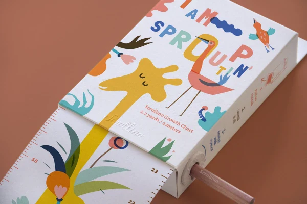 Livre objet à dérouler 100% compostable - Scrollino I'm Sproutin' Up - Image 3