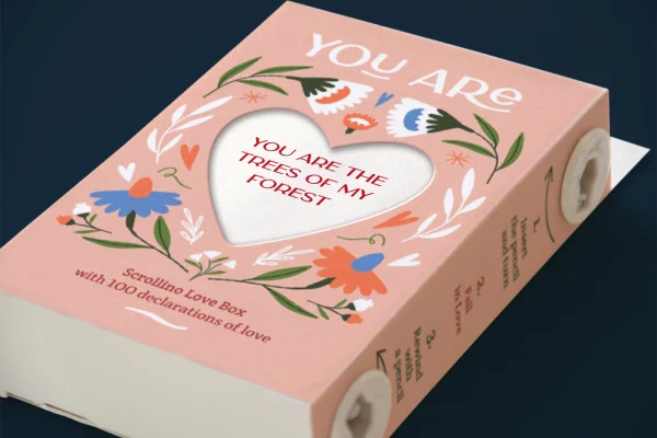 Livre objet à dérouler 100% compostable - Scrollino Love Box - Image 6
